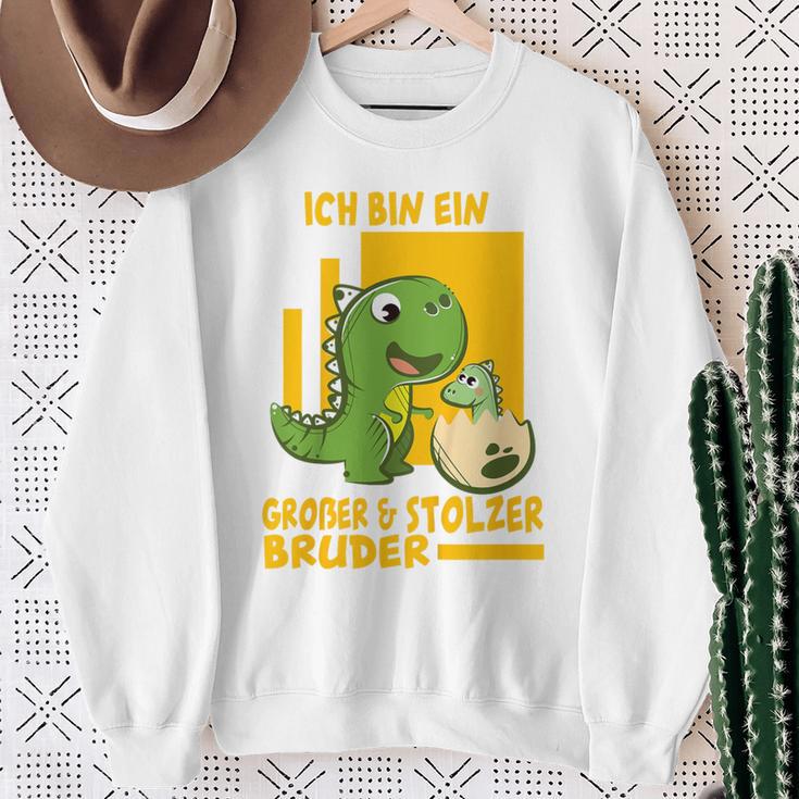 Children's T-Rex Trex Ich Bin Ein Große Und Stolzer Bruder Sweatshirt Geschenke für alte Frauen