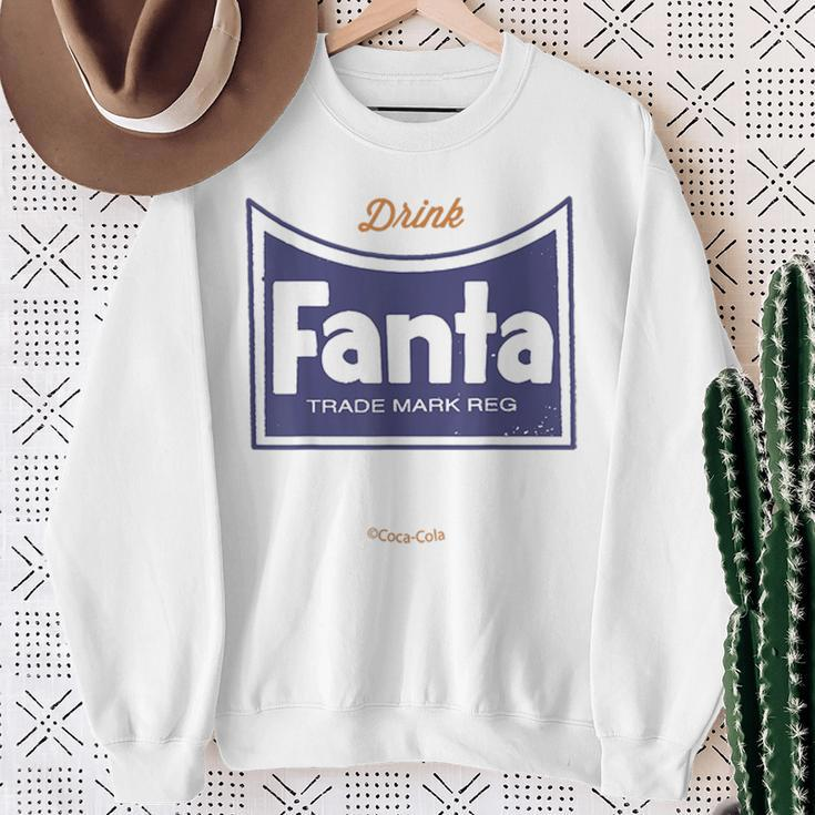 Coca-Colaintage Fanta Logo Drink Fanta Trade Mark Reg Sweatshirt Geschenke für alte Frauen