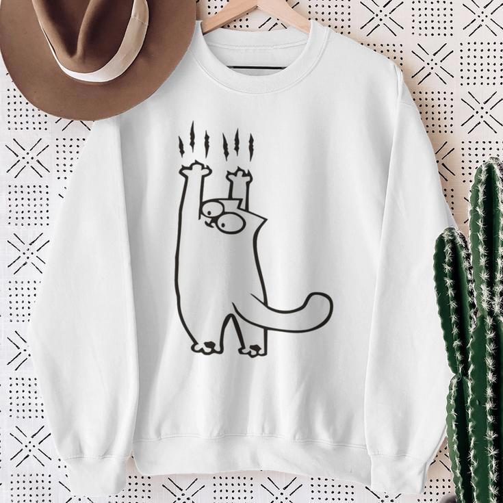 Cute Kitten Cat Lovers Sweatshirt Geschenke für alte Frauen