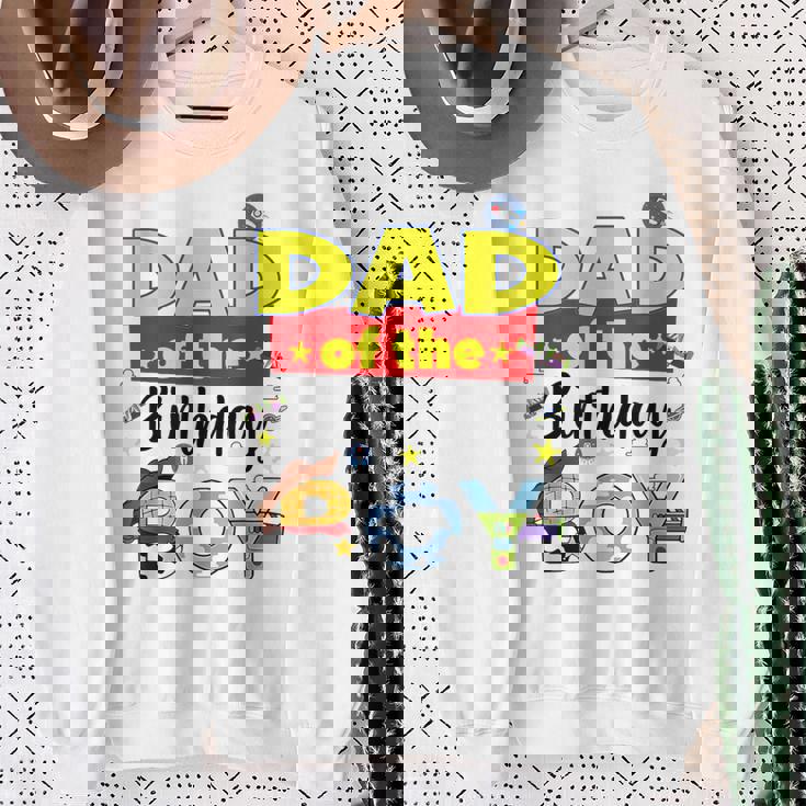 Dad Of The Birthday Boy Toy Familly Matching Story Sweatshirt Gifts for Old Women