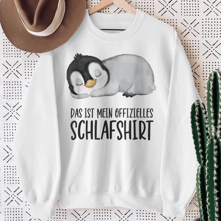 Das Ist Mein Offizielles Schlaf Penguin Gray Sweatshirt Geschenke für alte Frauen