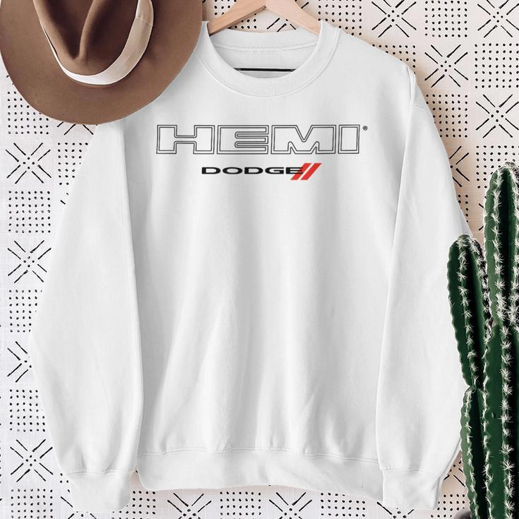 Dodge Hemi Dark Wordmark Logo Sweatshirt Geschenke für alte Frauen