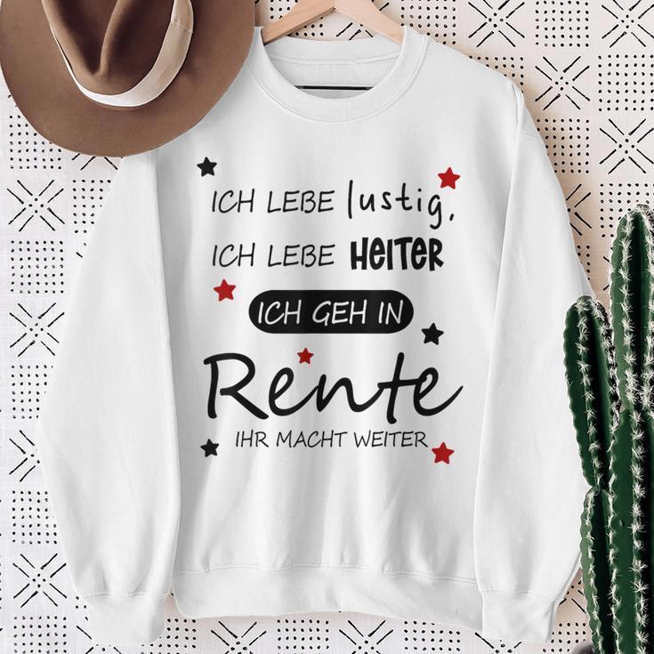 Humour Ich Geh In Rente Sweatshirt Geschenke für alte Frauen