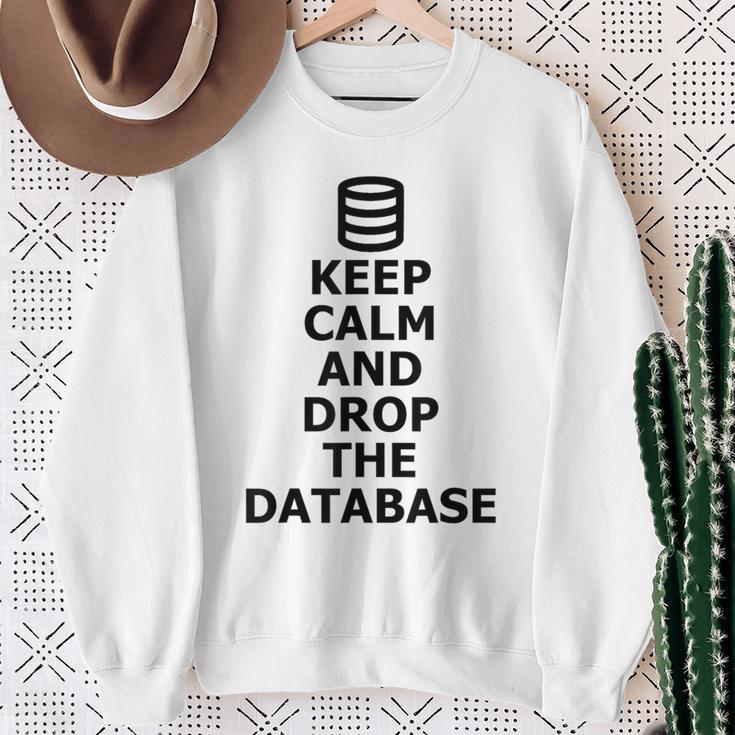 Programmer Devops Sql Database Drop La Base De Datos Camisa de ...