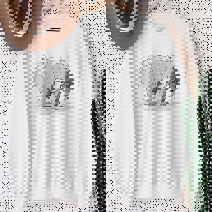 Geometrico Orso Polareettore Camicia Geometria Orso Felpa Regalos para ancianas