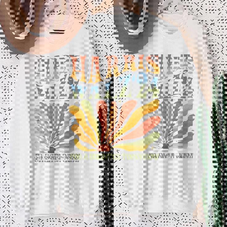 Harris Walz For A Brighter Tomorrow Kamala Harris Walz 2024 Sweatshirt Gifts for Old Women