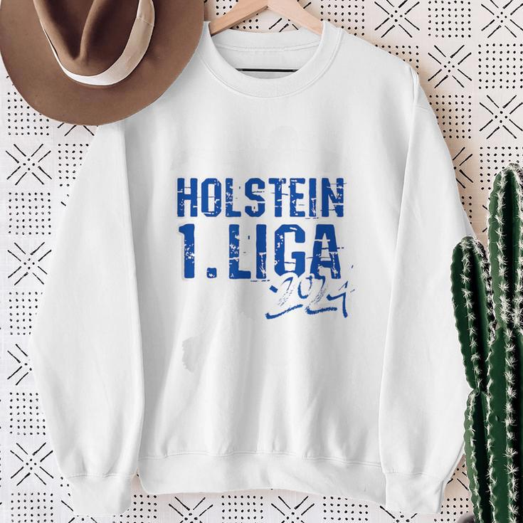 Holstein Football Kicken Fan Kiel Stadium Blue Blue Sweatshirt Geschenke für alte Frauen