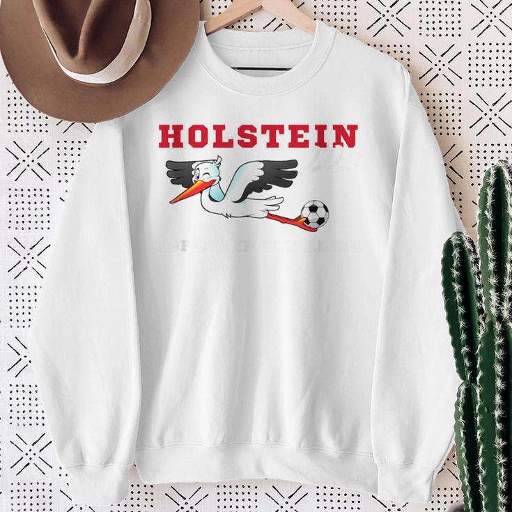 Holstein Stolle Football Kicken Fan Kiel Stadium Blue Blue Sweatshirt Geschenke für alte Frauen