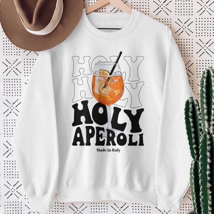 Holy Aperoly Lustiges Zitat Jga Geschenk Gray Sweatshirt Geschenke für alte Frauen