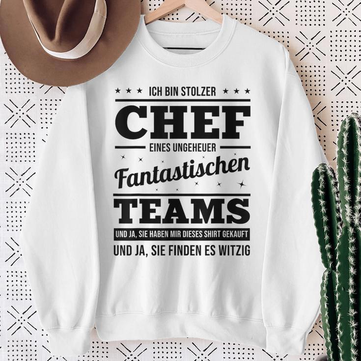 Ich Bin Stolzer Chef Eines Unheuer Fantastische Teams Job Sweatshirt Geschenke für alte Frauen