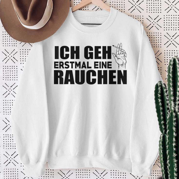 Ich Geh Erstmal Eine Smochen Ich Sweatshirt Geschenke für alte Frauen