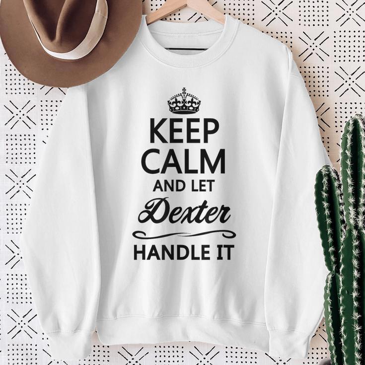 Keep Calm And Let Dester Handle It Name Sweatshirt Geschenke für alte Frauen