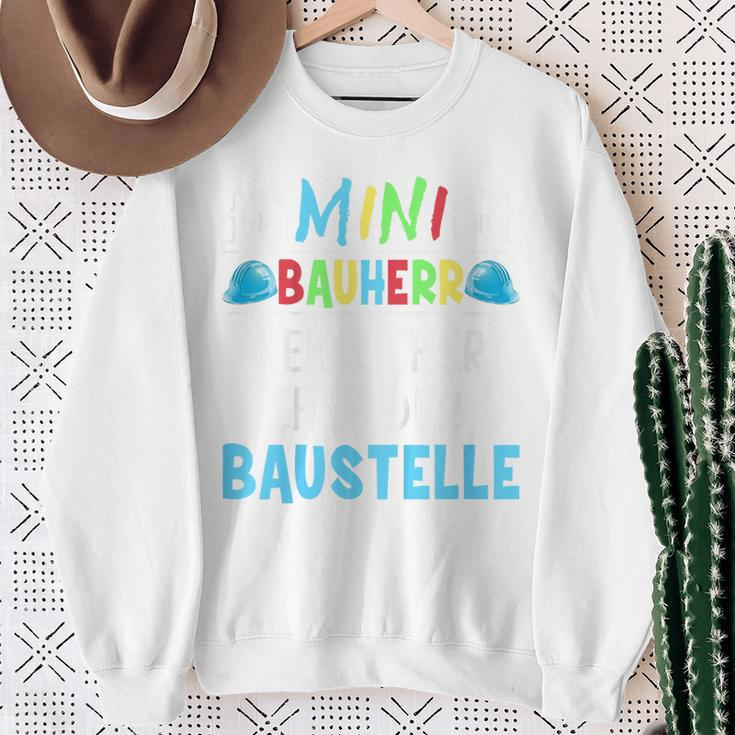 Kinder Alles Gute Zum Richtfest Mini Bauherr 2023 House Building Sweatshirt Geschenke für alte Frauen