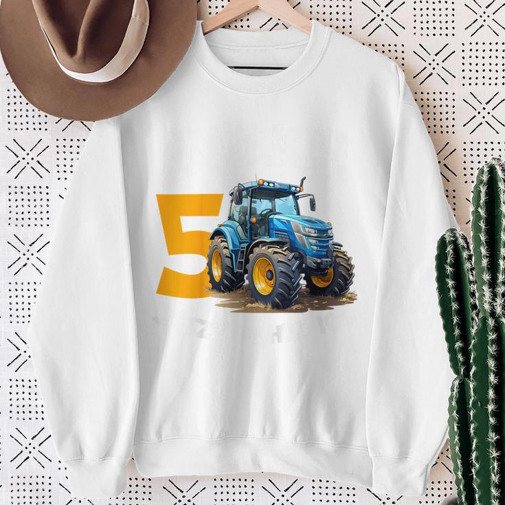 Kinder Endlich 5 Jetzt Fahre Ich Trekker Boys' Birthday Tractor Sweatshirt Geschenke für alte Frauen