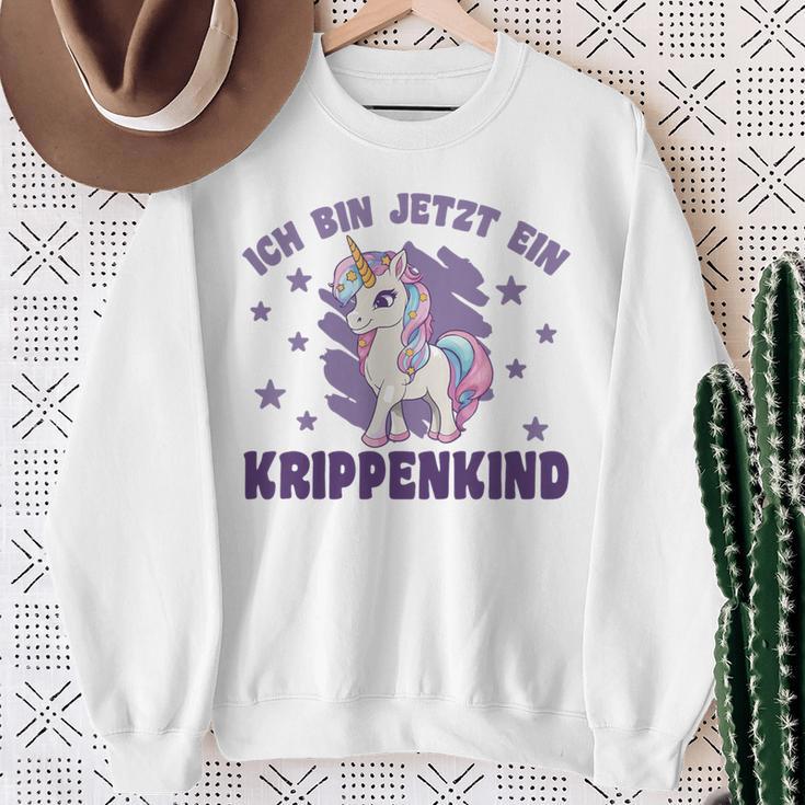 Kinder Ich Bin Jetzt Ein Krippenkind Kinderflppe Dolphin Sweatshirt Geschenke für alte Frauen