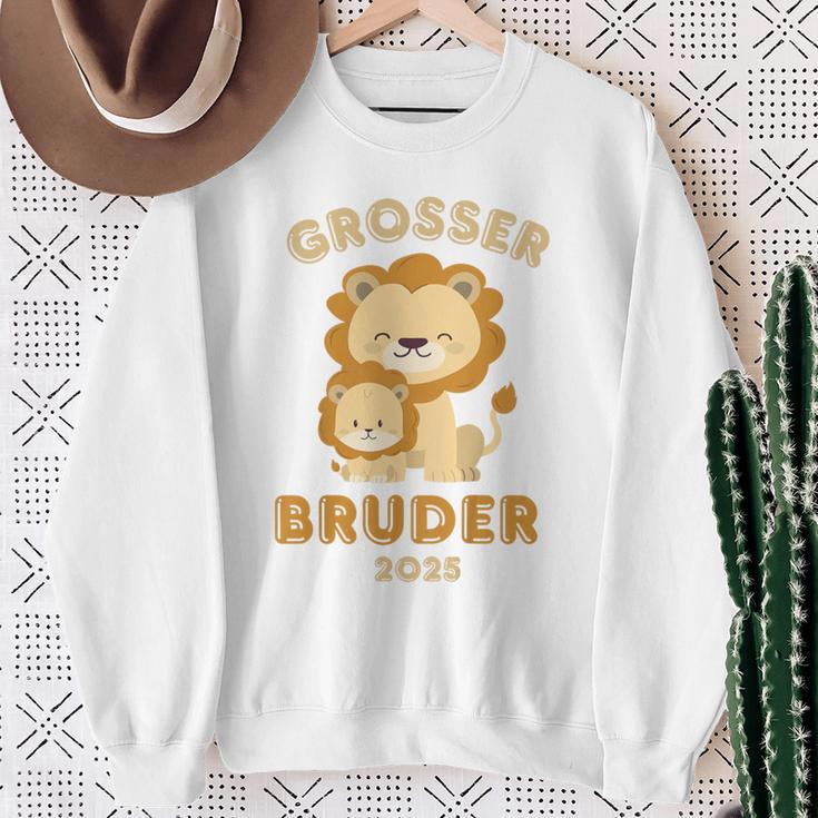 Kinder Ich Werde Großer Bruder 2025 Big Lion Brother Baby Sweatshirt Geschenke für alte Frauen