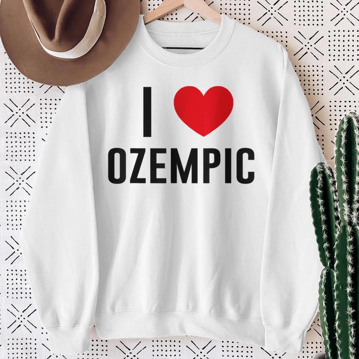 I Love Ozempic I Love Ozempic Sweatshirt Geschenke für alte Frauen