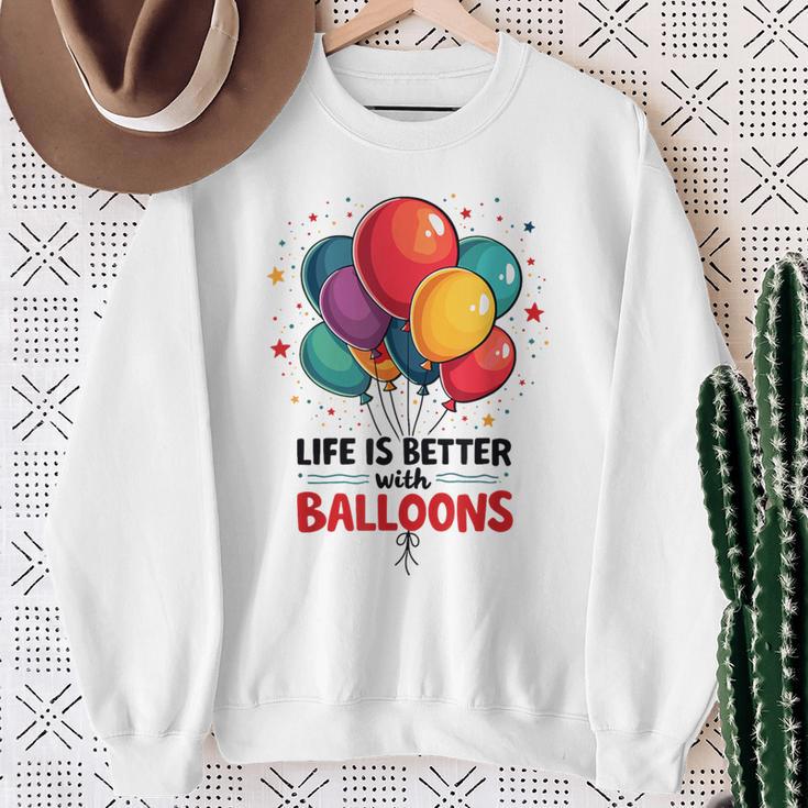 Lustiger Looner Mit Aufschrift „I Love Balloons“ Für Ballonliebhaber Sweatshirt Geschenke für alte Frauen