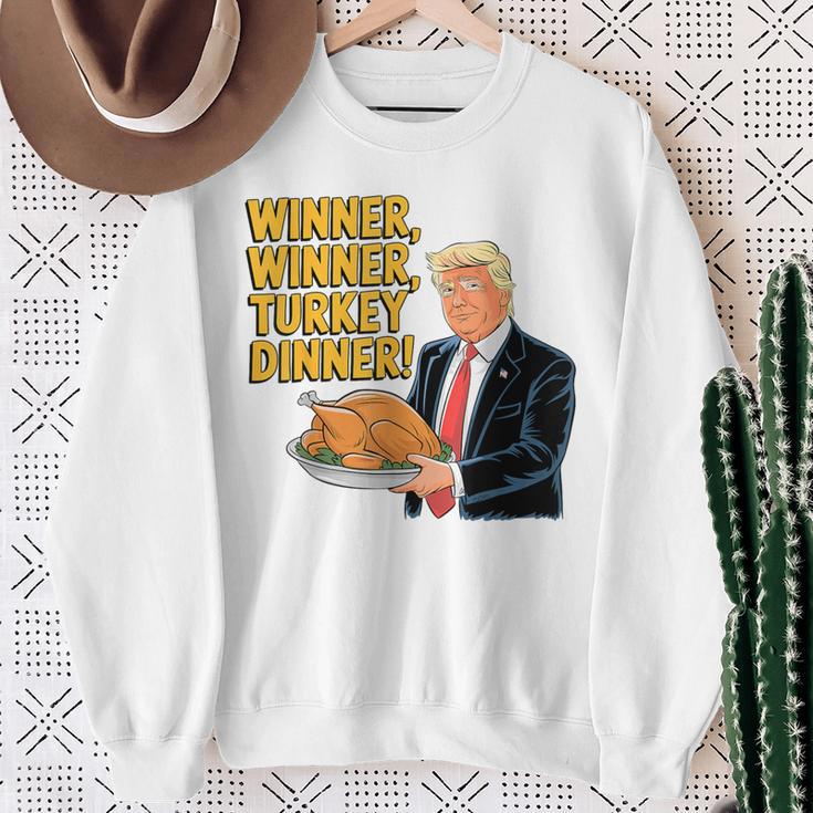 Lustiger Trump-Gewinner Truthahn Dinner Thanksgiving Sweatshirt Geschenke für alte Frauen