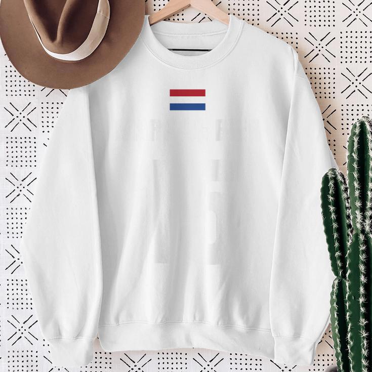 Mark De Bier Holland Niederlande Sauf Trikot Orange Sweatshirt Geschenke für alte Frauen