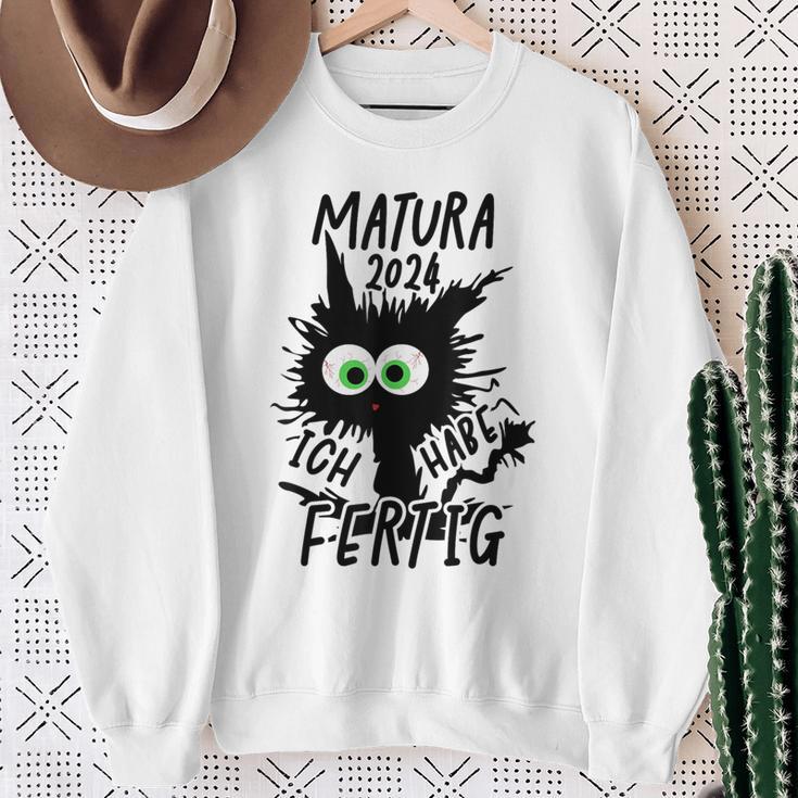 Matura 2024 Ich Habe Fertig Gray Sweatshirt Geschenke für alte Frauen