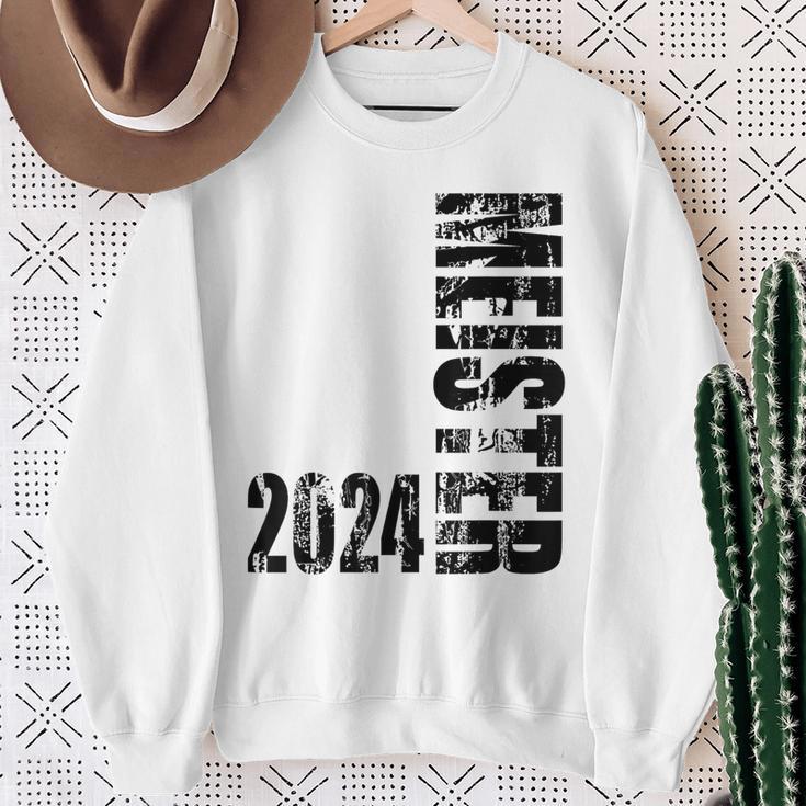 Meister 2024 Aufsteigerintage Motif Team Football Fun Sweatshirt Geschenke für alte Frauen