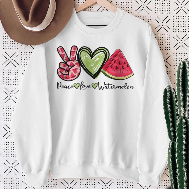 Melon Watermelon Summer Fruit Fruit Sweatshirt Geschenke für alte Frauen