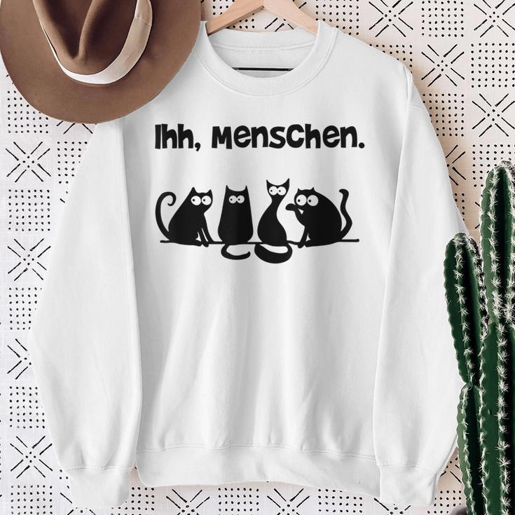 Her Menschen Cat Cat Motif Sweatshirt Geschenke für alte Frauen