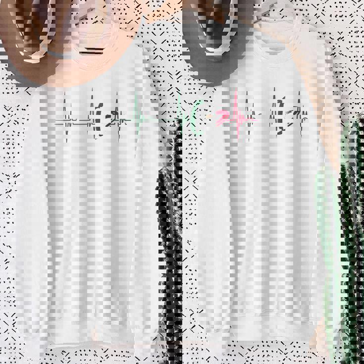 Mexico Heart Mexico Flag Heartbeat Ekg Pulse Mexican Roots Sweatshirt Gifts for Old Women