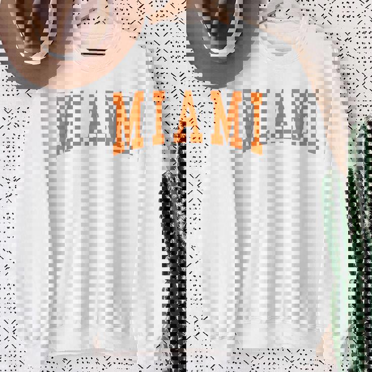 Miami Throwback Classic Sweatshirt Gifts for Old Women Miami Throwback Classic Sweatshirt Gifts for Old Women