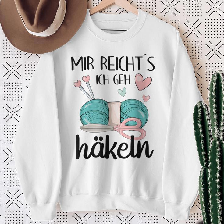 Mir Reichts Ich Geh Crocheted Wool Crochet Hook Sweatshirt Geschenke für alte Frauen