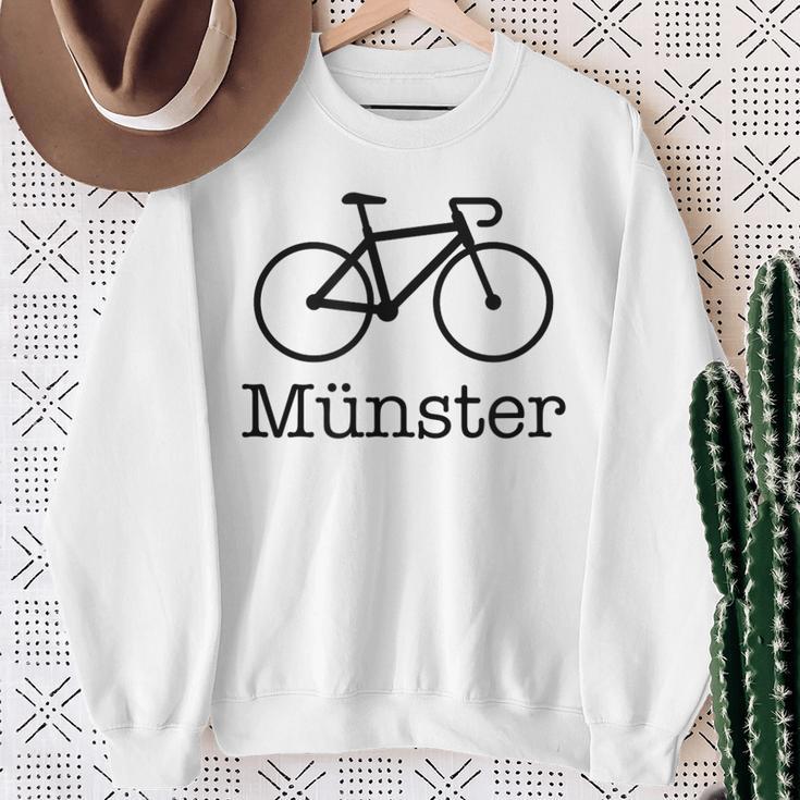 Münster Leeze Bicycle Münsterland Principalmarkt Gray S Sweatshirt Geschenke für alte Frauen