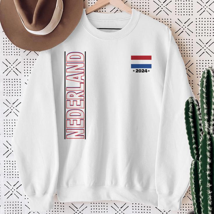 Netherlands Flag Fan Item Nederland Flag Blue Sweatshirt Geschenke für alte Frauen