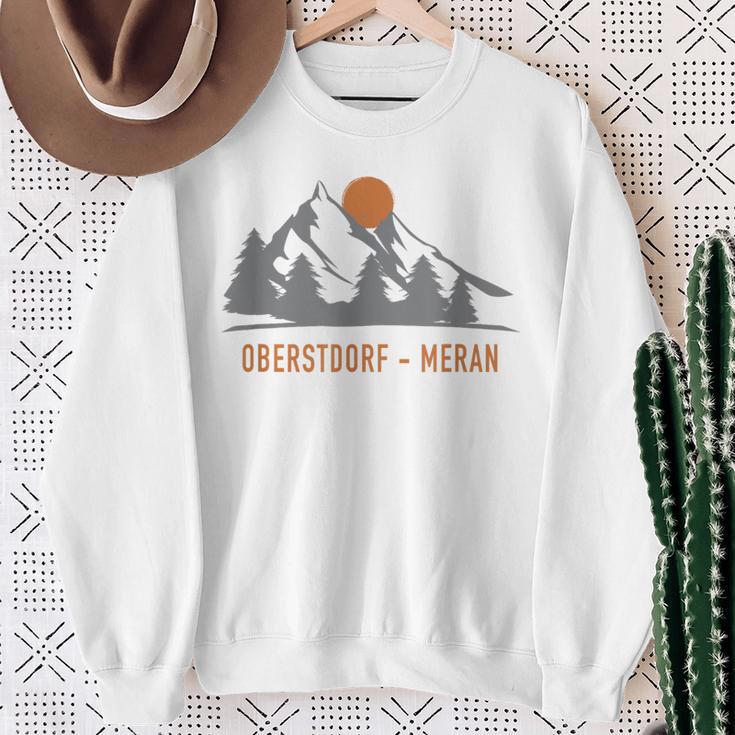 Oberstdorf Meran Fernwanderweg E5 Alpenüberquerung Sweatshirt Geschenke für alte Frauen