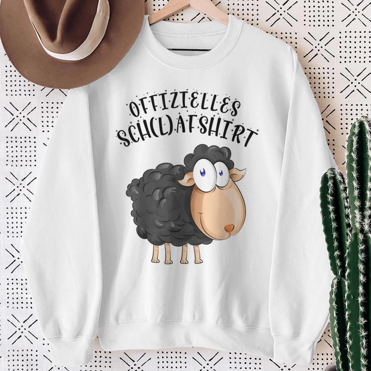 Official Sleep Schaf Pyjama Schlafanzug Nachthemd Sweatshirt Geschenke für alte Frauen