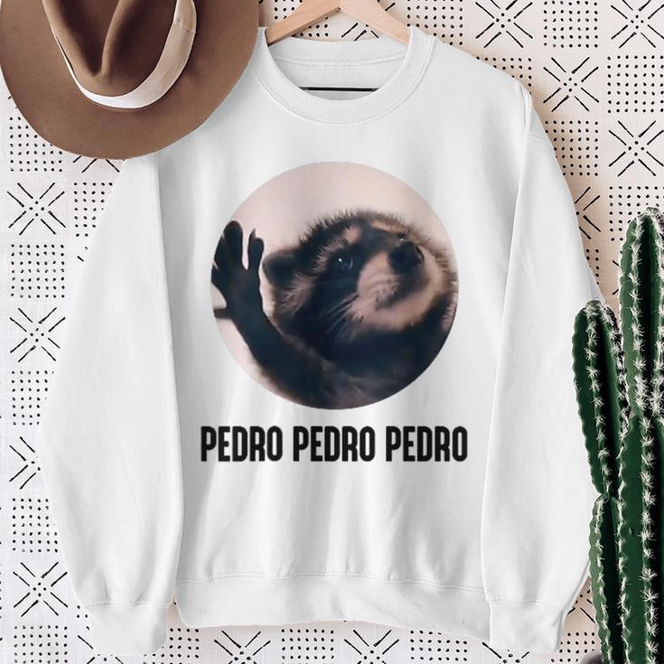 Pedro Pedro Raccoon X Meme Racoon Selfie Dance Sweatshirt Geschenke für alte Frauen