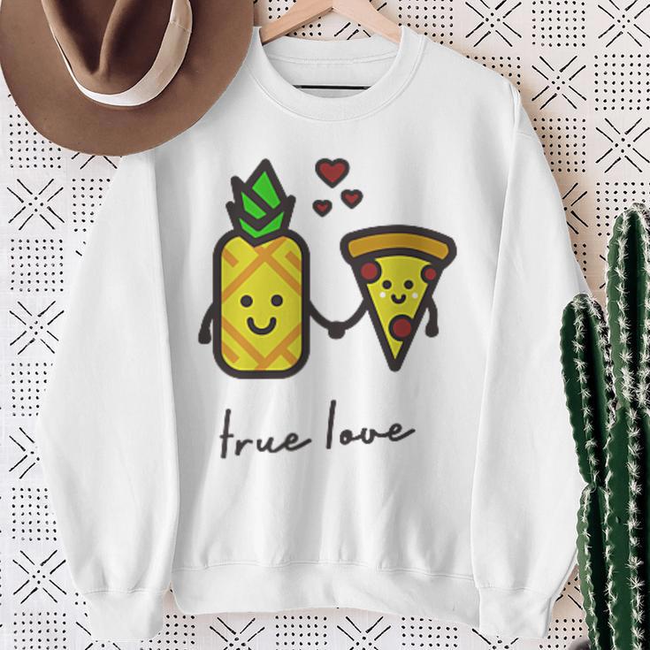 Pizza Hawaii True Love Pizza Love Sweatshirt Geschenke für alte Frauen