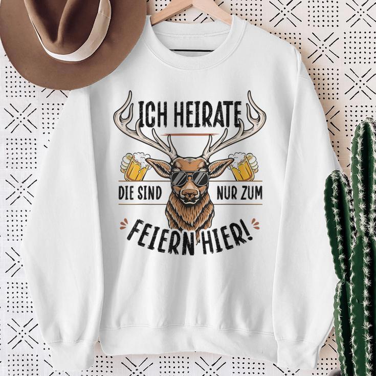 Poltern Groom Costume Jga Stag Night Pink Sweatshirt Geschenke für alte Frauen