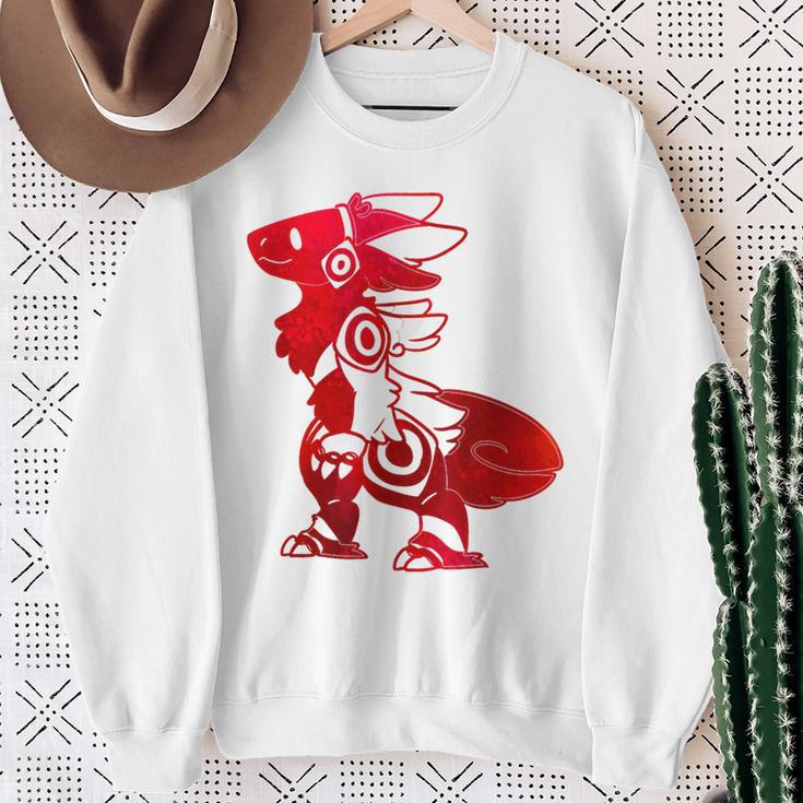 Protogen Fursuit Furry Red Krawattenfarbe Fursona Sweatshirt Geschenke für alte Frauen