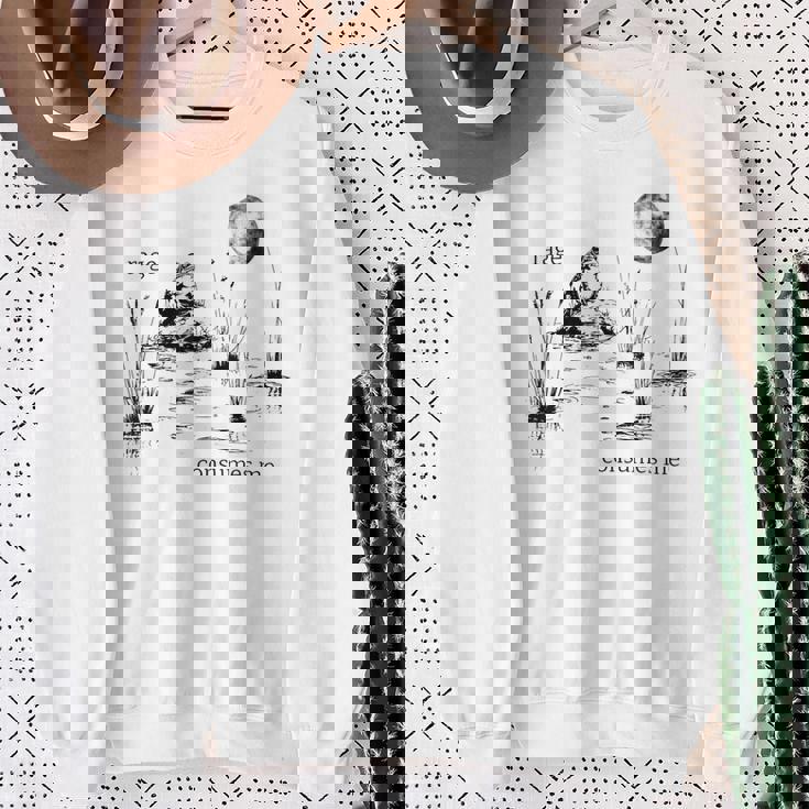 Rage Consumes Me Frog Sweatshirt Gifts for Old Women