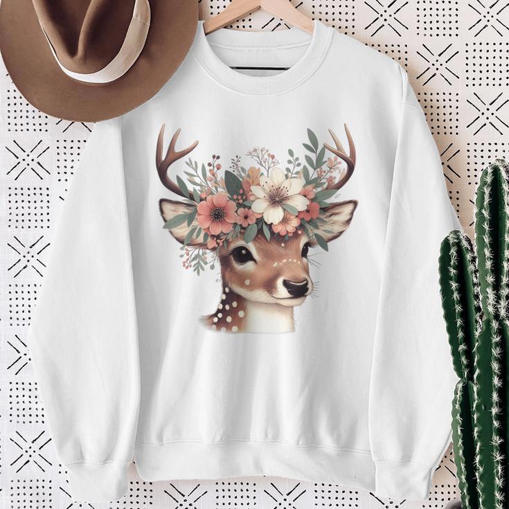 Reh Damen Reh Kostüm Kinder Carnival Reindeer Sweatshirt Geschenke für alte Frauen