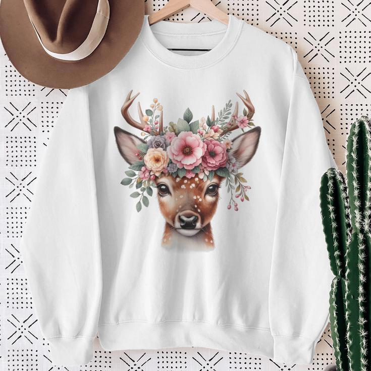 Reh Damen Reh Kostüm Kinder Carnival Reindeer Sweatshirt Geschenke für alte Frauen