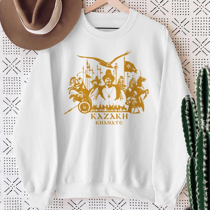 Republic Of Kazakhstan Qazaqstan Kazakhstan Kazakh Flag Sweatshirt Geschenke für alte Frauen