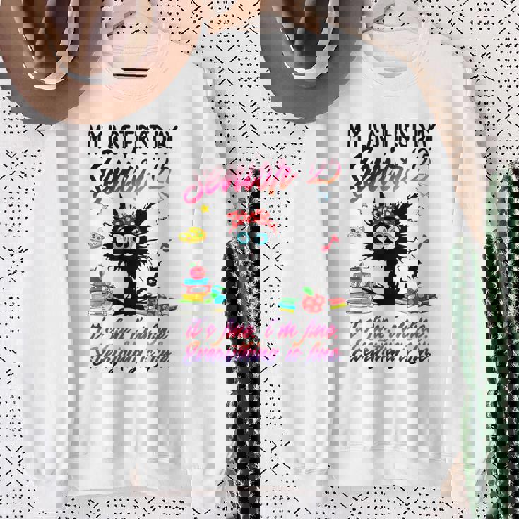Senior 2025 Graduation My Last First Day Of Class Of 2025 Sweatshirt Gifts for Old Women