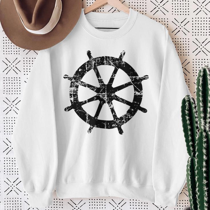 Sring Wheel Sringintage Boat & Sail Sweatshirt Geschenke für alte Frauen