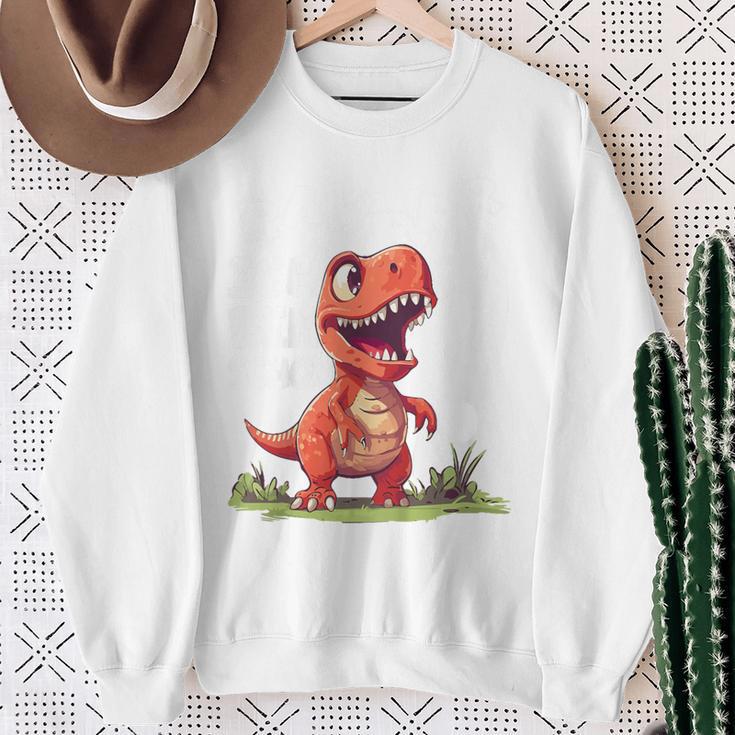 T-Rex 3Rd Birthday Dinosaur Ich Bin Schon 3 Jahre Alt Sweatshirt Geschenke für alte Frauen