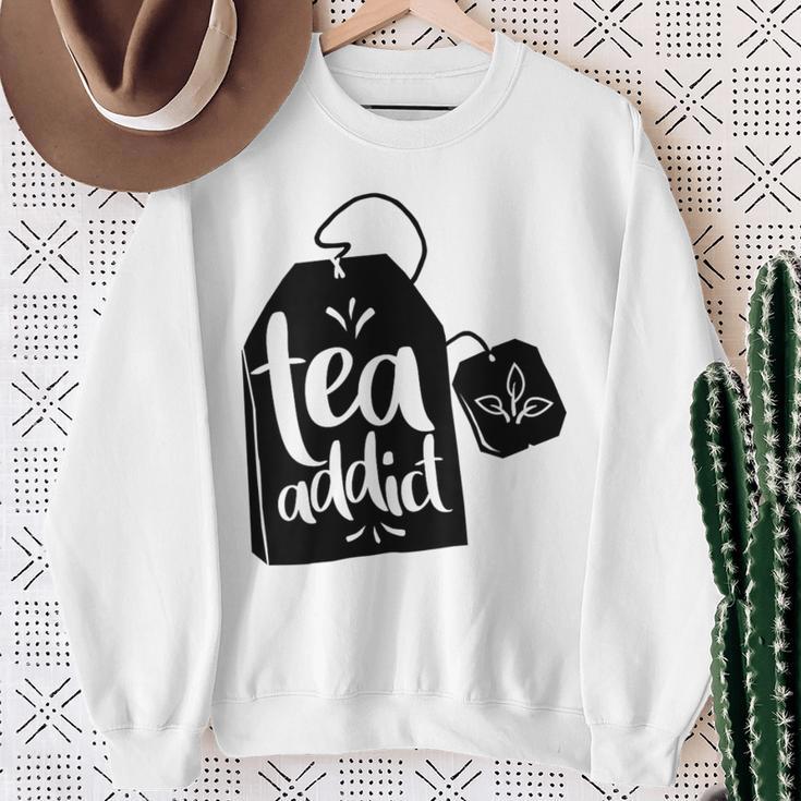 Tea Addict Tea Lovers Crazy Tea Sweatshirt Geschenke für alte Frauen