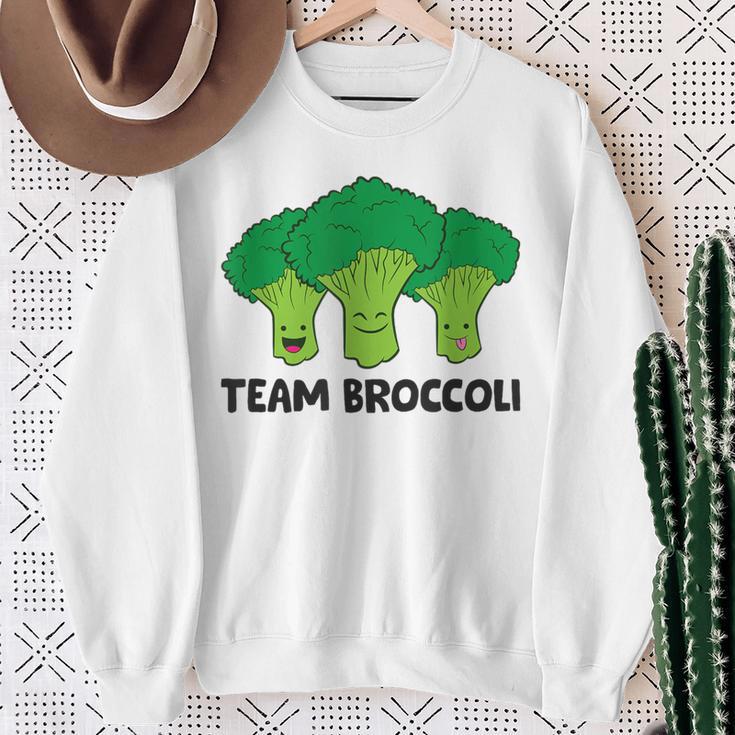 Team Broccolieganegetarian Broccoli Sweatshirt Geschenke für alte Frauen