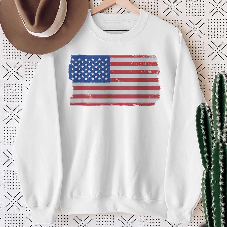 Usa Sports America Usa Flag Sweatshirt Geschenke für alte Frauen