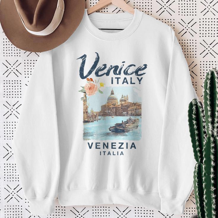 Venice Italy Enice Italiaintage Sweatshirt Geschenke für alte Frauen